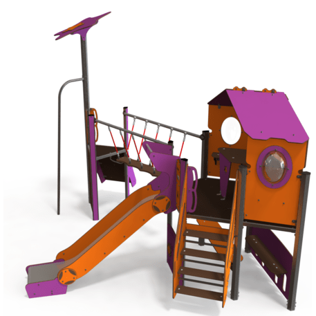 Žaidimų aikštelių kompleksas vaikams nuo 2 iki 10 metų amžiaus – kolekcija 'MAXI / MBG-2408_MA 12-2030-O18'