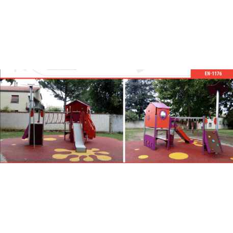 Žaidimų aikštelių kompleksas vaikams nuo 2 iki 10 metų amžiaus – kolekcija 'MAXI / MBG-2408_MA 12-2030-O18'