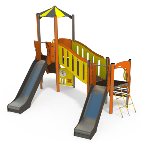 Complesso per parco giochi per bambini dai 2 anni – collezione 'MAXI / MBG-2414_MA 12-2057-N22'