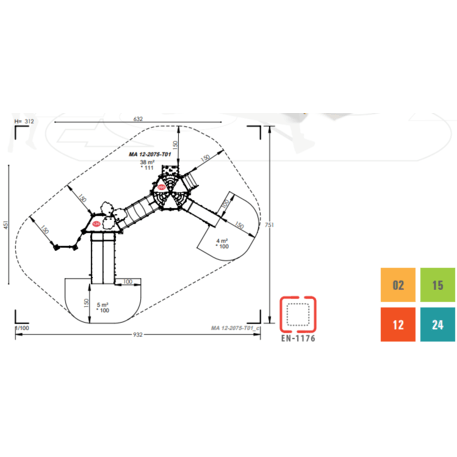 Игровой комплекс для детей от 2 лет – коллекция 'MAXI / MBG-2429_MA 12-2075-T01'