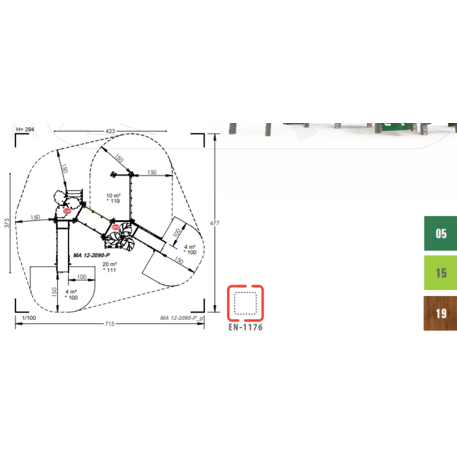 Игровой комплекс для детей от 2 лет – коллекция 'MAXI / MBG-2448_MA 12-2090-P15'