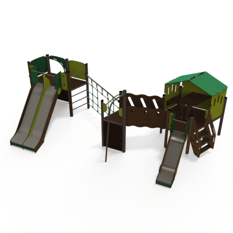 Žaidimų aikštelių kompleksas vaikams nuo 2 iki 10 metų amžiaus – kolekcija 'MAXI / MBG-2480_MA 12-3047-P99'