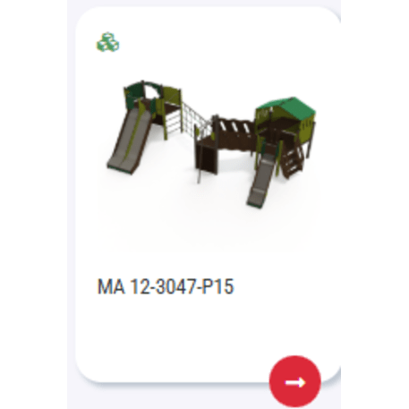 Žaidimų aikštelių kompleksas vaikams nuo 2 iki 10 metų amžiaus – kolekcija 'MAXI / MBG-2480_MA 12-3047-P99'