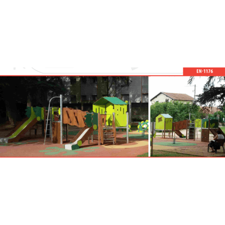 Žaidimų aikštelių kompleksas vaikams nuo 2 iki 10 metų amžiaus – kolekcija 'MAXI / MBG-2480_MA 12-3047-P99'