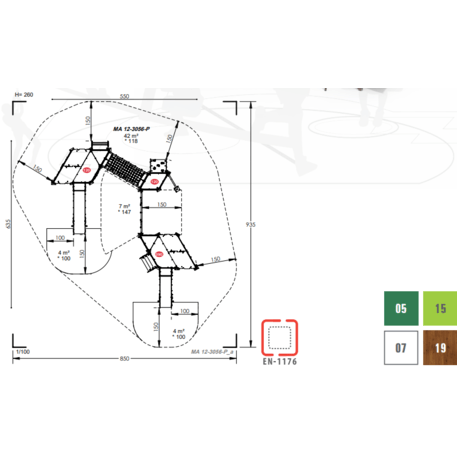Игровой комплекс для детей от 2 лет – коллекция 'MAXI / MBG-2490_MA 12-3056-P15'