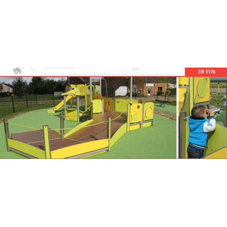 Kompleks placu zabaw dla dzieci od 2. roku życia – kolekcja 'MAXI / MBG-2506_MA 12-5001-T01'