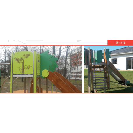 Žaidimų aikštelių kompleksas vaikams nuo 2 iki 12 metų amžiaus – kolekcija 'MEGA / MBG-2549_ME 18-2021-T01'