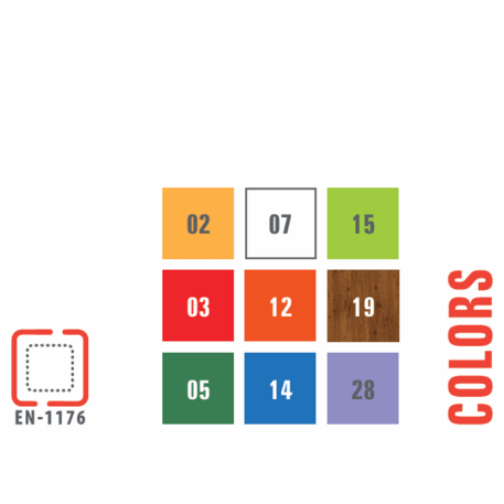 Žaidimų aikštelių kompleksas vaikams nuo 2 iki 12 metų amžiaus – kolekcija 'MEGA / MBG-2559_ME 18-2035-P15'