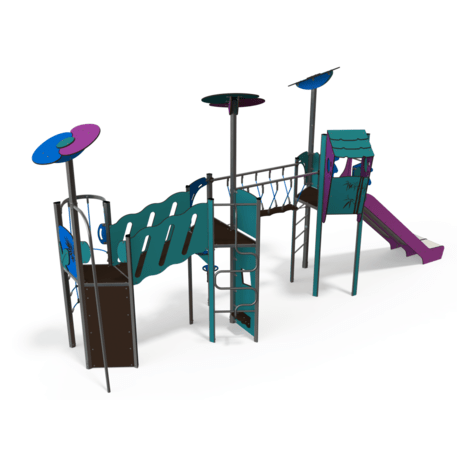 Žaidimų aikštelių kompleksas vaikams nuo 2 iki 12 metų amžiaus – kolekcija 'MEGA / MBG-2578_ME 18-3024-I99'