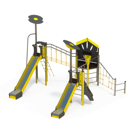 Žaidimų aikštelių kompleksas vaikams nuo 2 iki 12 metų amžiaus – kolekcija 'MEGA / MBG-2586_ME 18-3029-I22'