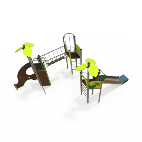 Žaidimų aikštelių kompleksas vaikams nuo 2 iki 12 metų amžiaus – kolekcija 'MEGA / MBG-2594_ME 18-3038-P15'