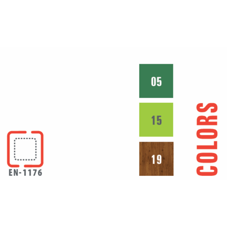 Žaidimų aikštelių kompleksas vaikams nuo 2 iki 12 metų amžiaus – kolekcija 'MEGA / MBG-2594_ME 18-3038-P15'