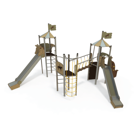 Žaidimų aikštelių kompleksas vaikams nuo 2 iki 12 metų amžiaus – kolekcija 'MEGA / MBG-2602_ME 18-3043-T01'
