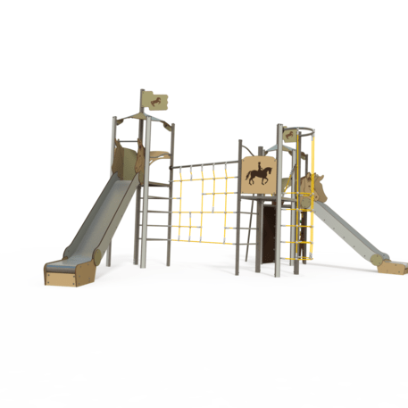 Žaidimų aikštelių kompleksas vaikams nuo 2 iki 12 metų amžiaus – kolekcija 'MEGA / MBG-2602_ME 18-3043-T01'