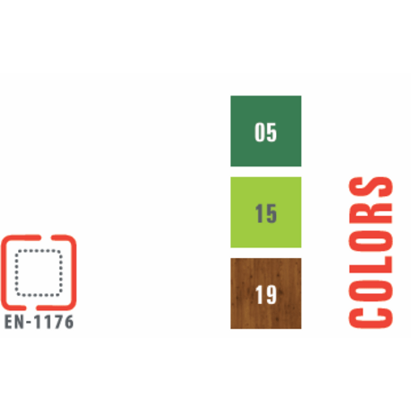 Žaidimų aikštelių kompleksas vaikams nuo 2 iki 12 metų amžiaus – kolekcija 'MEGA / MBG-2609_ME 18-4010-P15'