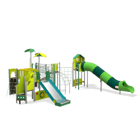 Žaidimų aikštelių kompleksas vaikams nuo 2 iki 12 metų amžiaus – kolekcija 'MEGA / MBG-2631_ME 18-5016-P99'