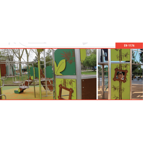 Žaidimų aikštelių kompleksas vaikams nuo 2 iki 12 metų amžiaus – kolekcija 'MEGA / MBG-2631_ME 18-5016-P99'