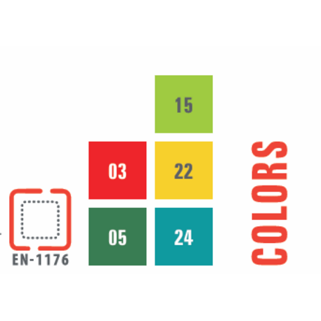 Žaidimų aikštelių kompleksas vaikams nuo 2 iki 12 metų amžiaus – kolekcija 'MEGA / MBG-2631_ME 18-5016-P99'