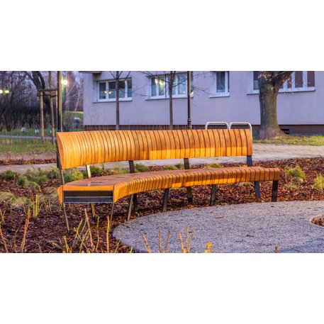 Metalinis suoliukas su / be atlošo, pagamintas iš Iroko medienos 'Premium Collection / STF/26-04-17_01/MDL'