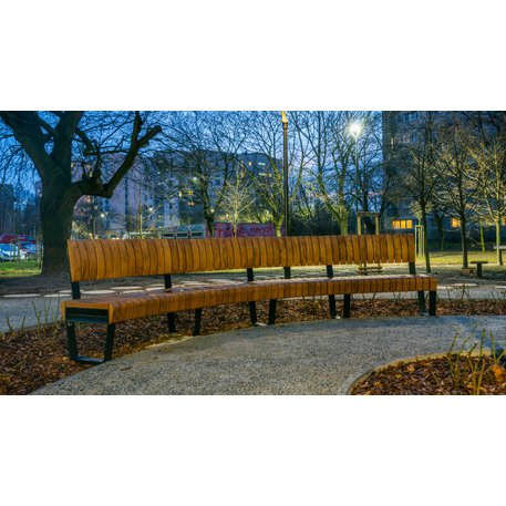 Metalinis suoliukas su / be atlošo, pagamintas iš Iroko medienos 'Premium Collection / STF/26-04-17_01/MDL'