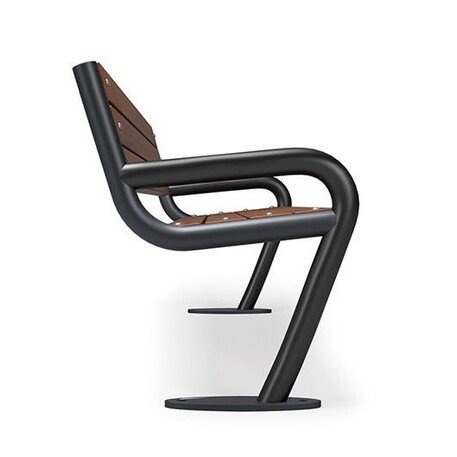 Metalinis suolas su atlošu ir medine sėdimąja dalimi 'MBG/04-Czapla / 192cm'