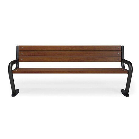 Metalinis suolas su atlošu ir medine sėdimąja dalimi 'MBG/04-Czapla / 192cm'