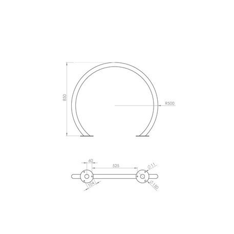 Metallist jalgrattahoidja 'STF/MBG-U-20/MDL'