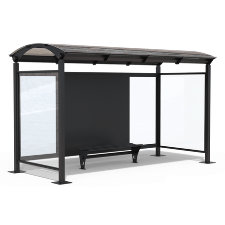 Autobusų stotelės stoginė, paviljonas su šoninėmis sienelėmis 'Alessandra - 447-Bis'