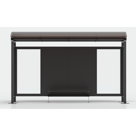 Autobusų stotelės stoginė, paviljonas su šoninėmis sienelėmis 'Alessandra - 447-Bis'