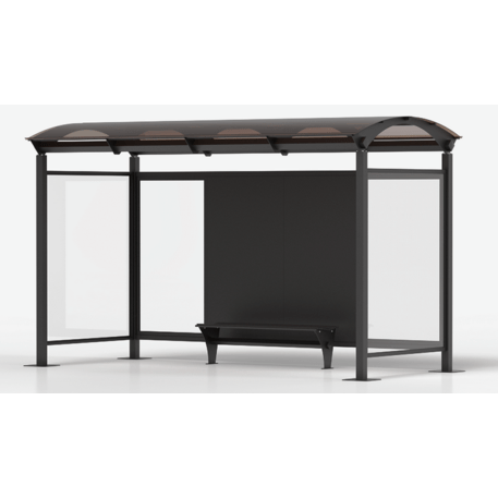 Autobusų stotelės stoginė, paviljonas su šoninėmis sienelėmis 'Alessandra - 447-Bis'