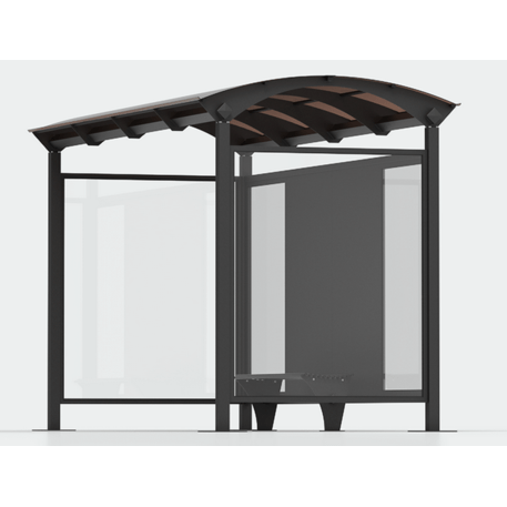 Autobusų stotelės stoginė, paviljonas su šoninėmis sienelėmis 'Alessandra - 447-Bis'