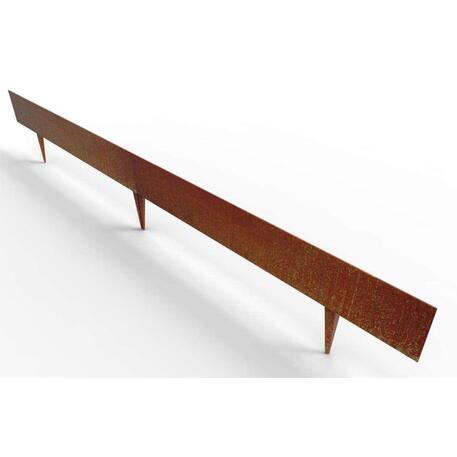 Corten plieno vejos atitvėrimo bortelis, 2;3;5 mm storio, aukštis nuo 150 iki 300 mm 'Premium / STF/06-15-01/MDL'