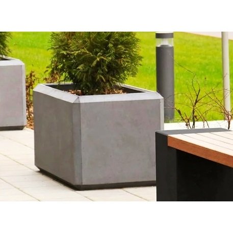 Betoninis lauko vazonas, gėlinė 120x60xH/60cm