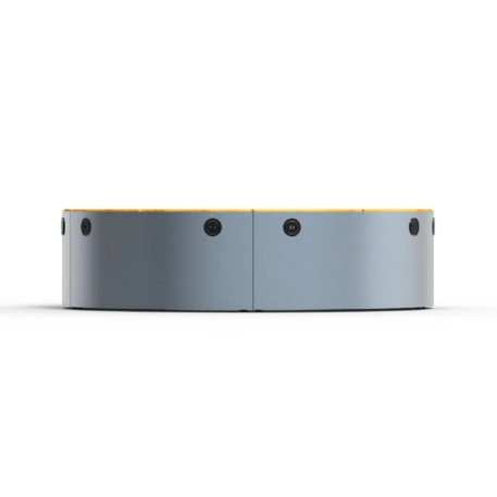 Metalinis suolas (suoliukas) be atlošo, pagamintas iš Iroko medienos 'Premium Collection / STF/22-02-10/MDL'