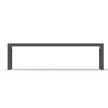 Metalinis suolas (suoliukas) be atlošo, pagamintas iš Iroko medienos 'Premium Collection / STF/20-02-31/MDL'