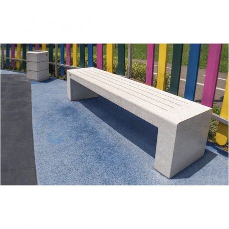 Уличная бетонная скамья с гранитной крошкой '150x45x45cm / BS-211'