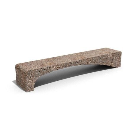 Betoninis su granito skalda lauko suolas '230x45x40cm / BS-186'