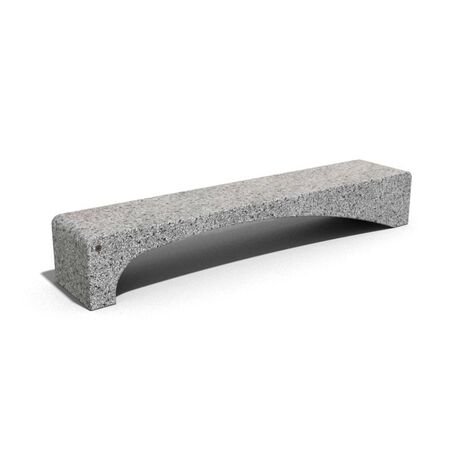 Betoninis su granito skalda lauko suolas '230x45x40cm / BS-186'