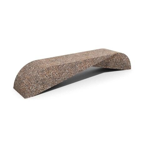 Betoninis su granito skalda lauko suolas '295x50x45cm / BS-195'