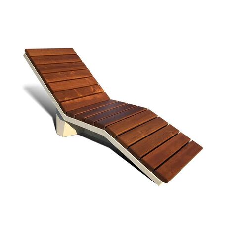 Betoninis gultas su medine sėdimąja dalimi 'STF/IN4/MDL'