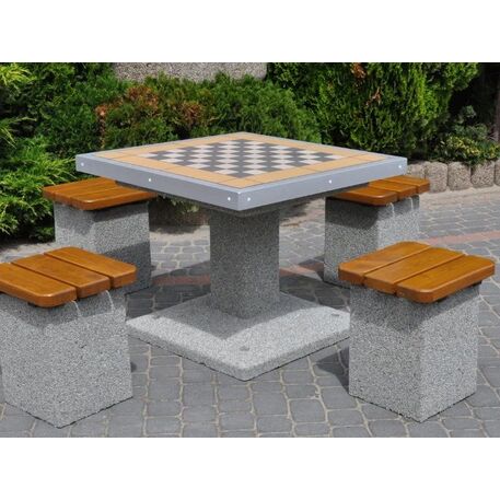 Stół i ławki betonowe 4 szt. 'BDS/M514/MDL'