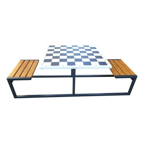 Metal chess table and chairs 2 pcs. 'BDS/S1/MDL'