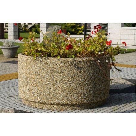 Concrete flower planter Ø95xH/50cm