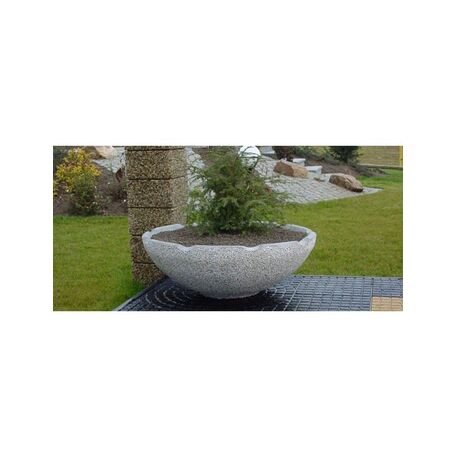 Concrete flower planter Ø92xH/32cm