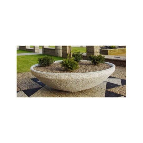 Concrete flower planter Ø135xH/44,5cm