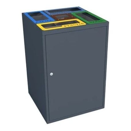 Металлический контейнер для сортировки 'EKO Station 4x70L / 1xBio-35L'