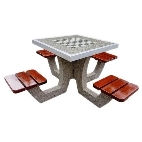 Бетонный шахматный стол и стулья 4 шт. 'BDS/SG016/MDL'