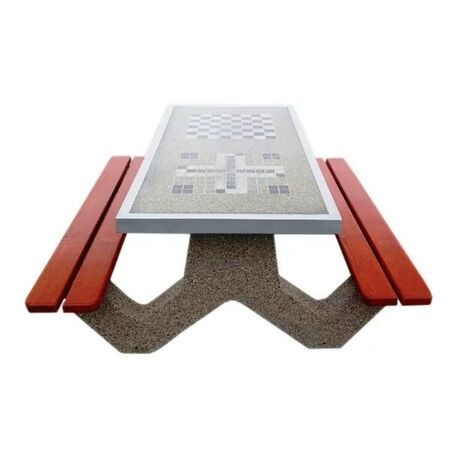 Concrete playing table and benches 2 pcs. 'BDS/SG027/MDL'