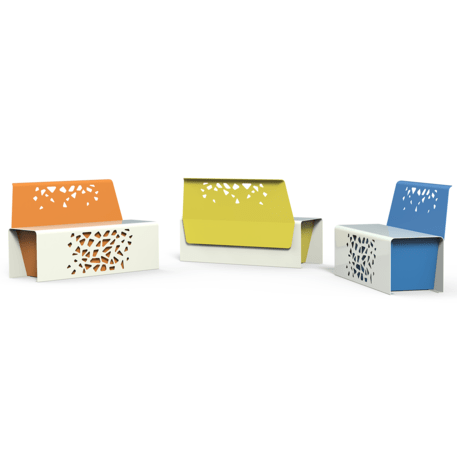 Lauko metalinis suoliukas 'Komete D819'