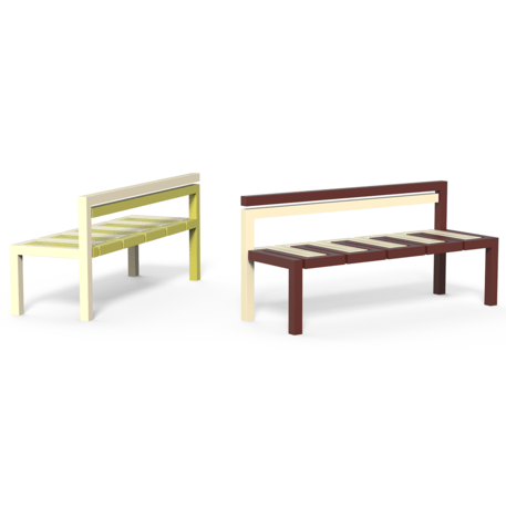 Lauko metalinis suoliukas 'Snake D830'